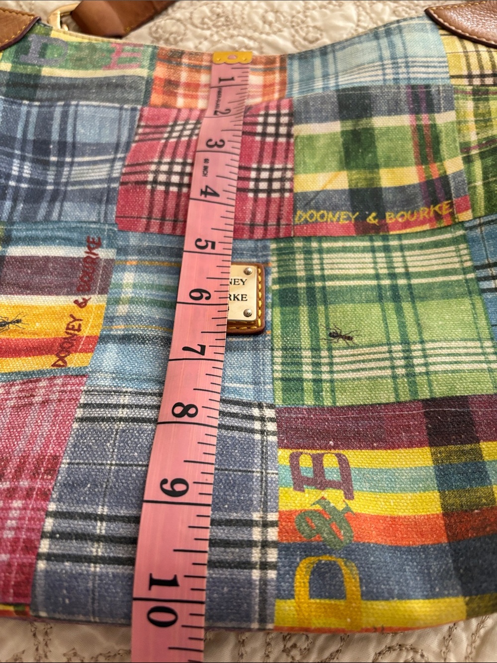 DOONEY & BOURKE Patchwork Plaid Purse - Picture 13 of 15